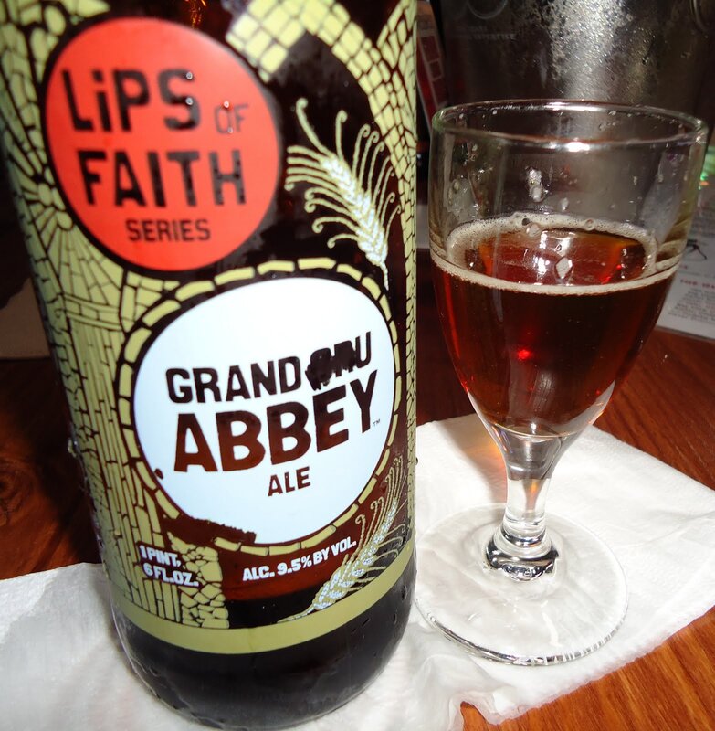 Grand Abbey Ale bottle and glass