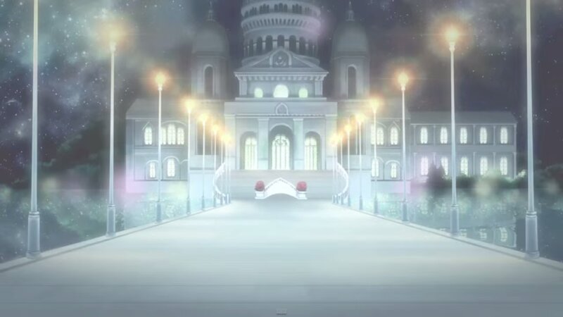 Grand Building at Night — White