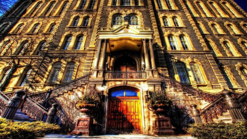 Grand Building Entrance
