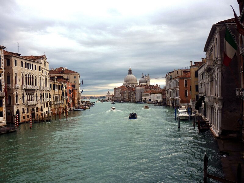 Grand Canal in Venice — Blue, Overcast