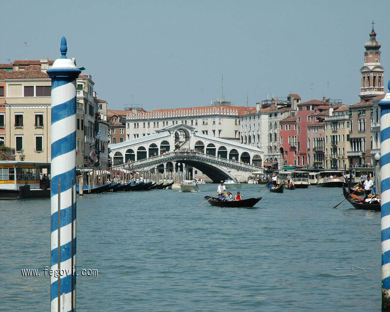 Grand Canal with Rialto Bridge