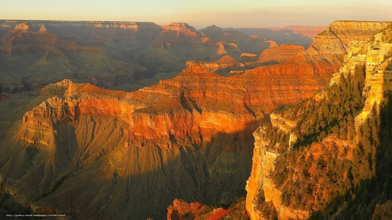 Grand Canyon at Sunset — Orange, Dramatic