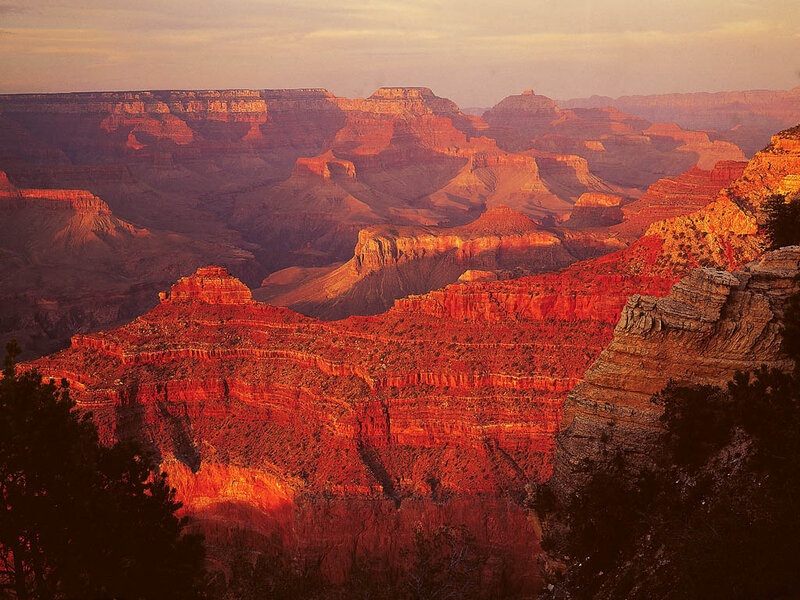 Grand Canyon at Sunset — Red