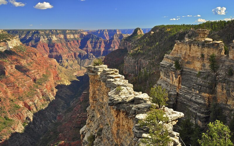 Grand Canyon Cliffs — Blue