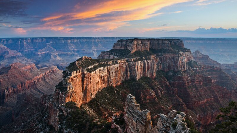 Grand Canyon Cliffs — Orange, Dramatic, Sunset