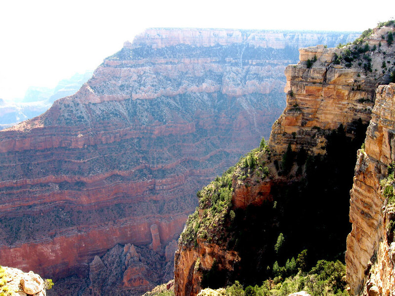 Grand Canyon Cliffs — Red