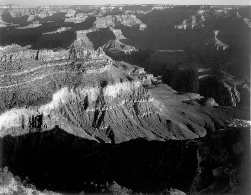 Grand Canyon Landscape — Black