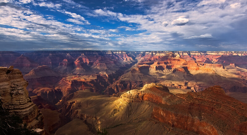 Grand Canyon Landscape — Blue, Dramatic, Afternoon