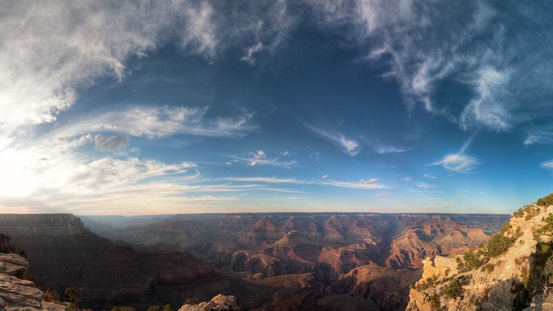 Grand Canyon Landscape — Blue, Dramatic, Sunrise, Photograph