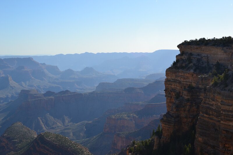 Grand Canyon Landscape — Blue, Serene, Afternoon, Photograph, Mountains, Sky