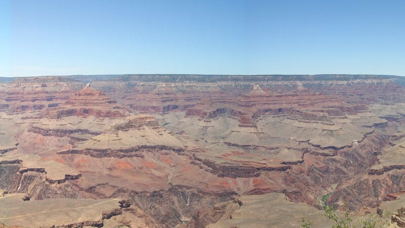 Grand Canyon Landscape — Blue, Serene, Afternoon, Photograph, Rock Layers