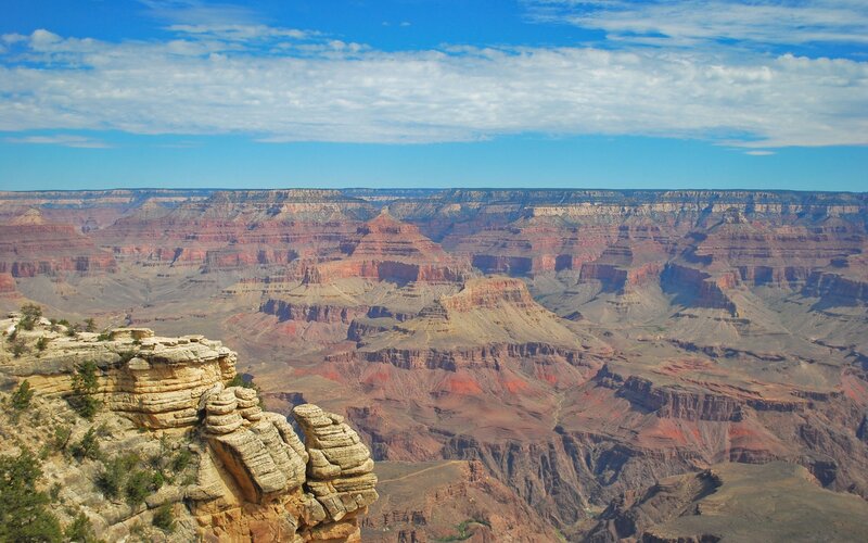 Grand Canyon Landscape — Blue, Serene, Afternoon