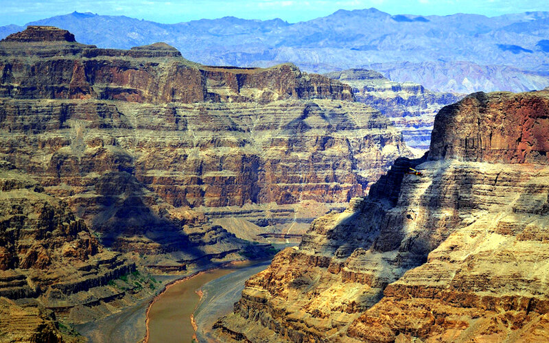 Grand Canyon Landscape — Brown, Dramatic, Afternoon, Photograph, River