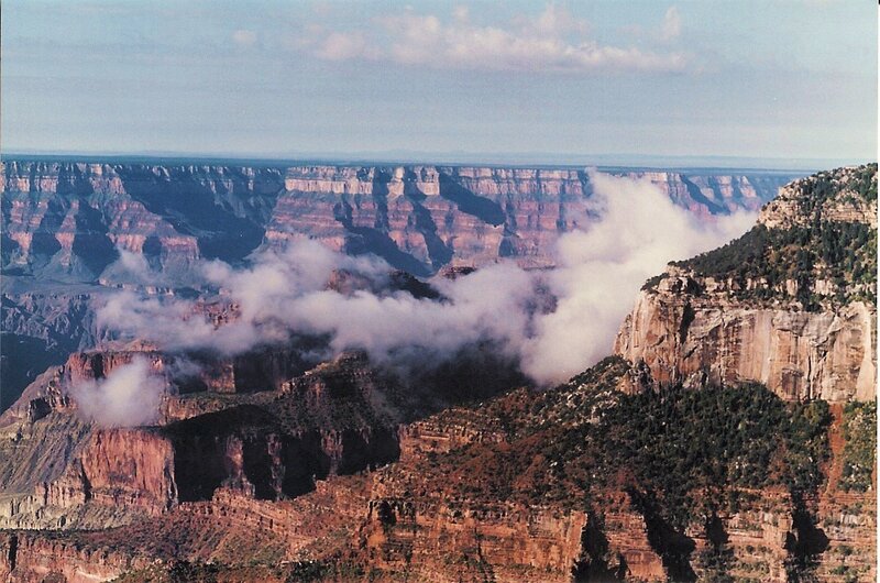 Grand Canyon Landscape — Brown, Dramatic, Afternoon, Photograph
