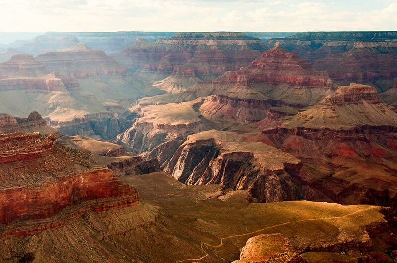 Grand Canyon Landscape — Brown, Dramatic, Afternoon