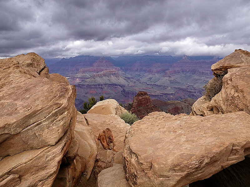 Grand Canyon Landscape — Brown, Dramatic, Photograph