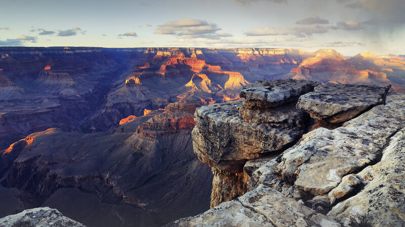 Grand Canyon Landscape — Brown, Dramatic, Sunrise