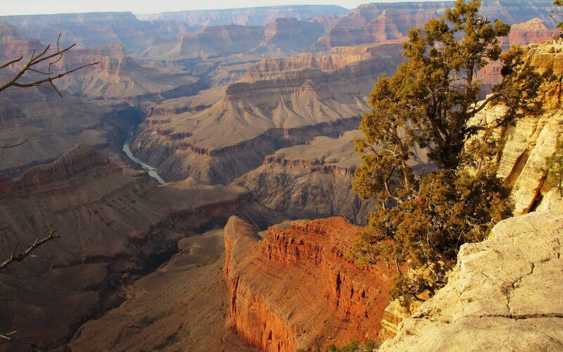 Grand Canyon Landscape — Brown, Dramatic, Sunset, Photograph