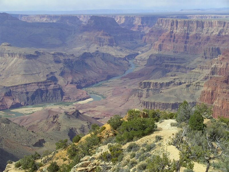 Grand Canyon Landscape — Brown, Serene, Afternoon, Photograph, River