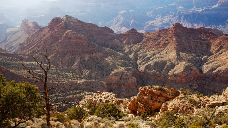 Grand Canyon Landscape — Brown, Serene, Afternoon, Photograph, Rock Formations