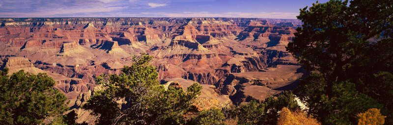 Grand Canyon Landscape — Brown, Serene, Afternoon, Photograph, Trees
