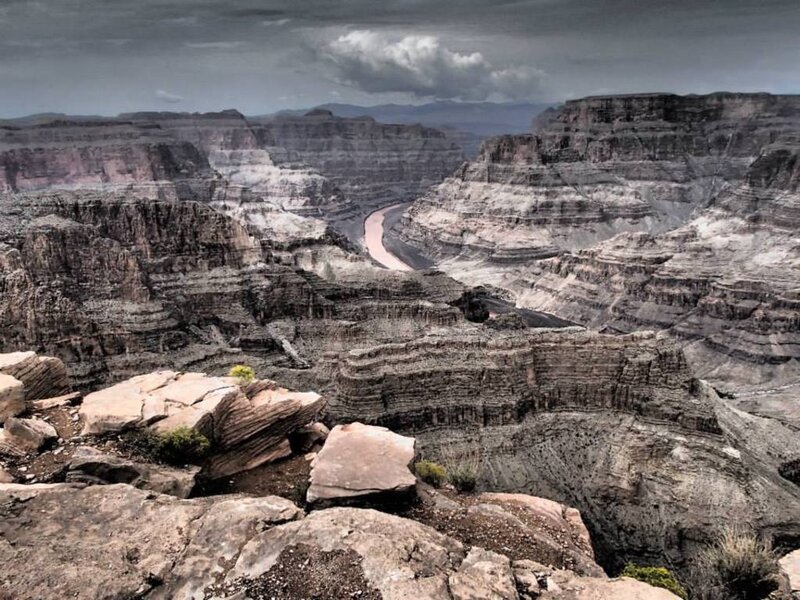 Grand Canyon Landscape — Gray