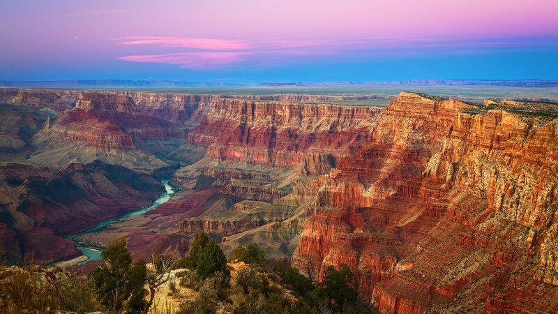Grand Canyon Landscape — Purple