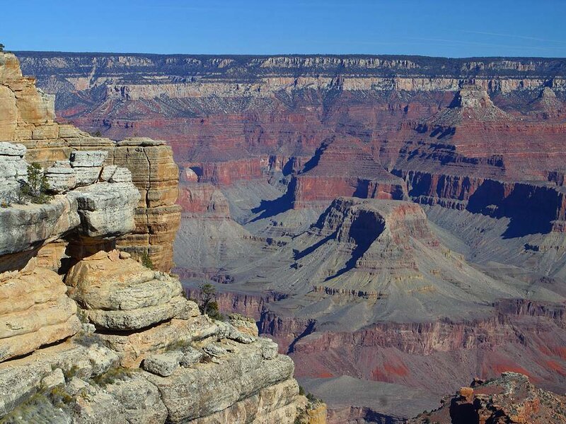Grand Canyon Landscape — Red, Dramatic, Afternoon