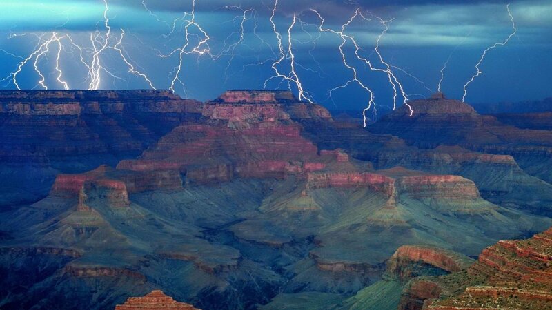 Grand Canyon Lightning Storm