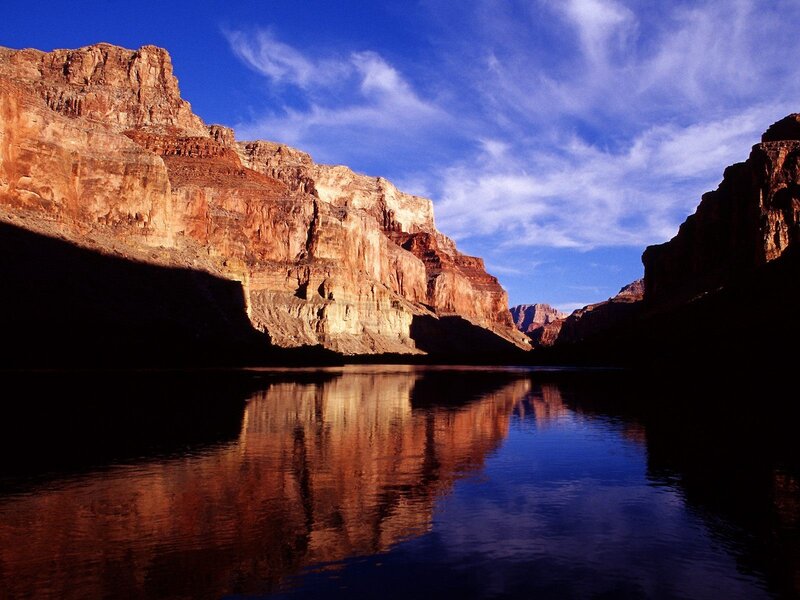 Grand Canyon river reflection