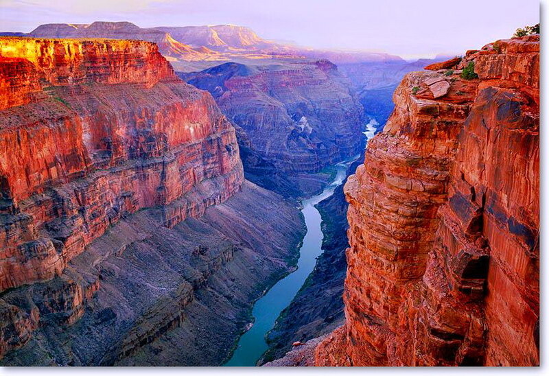 Grand Canyon River View — Red