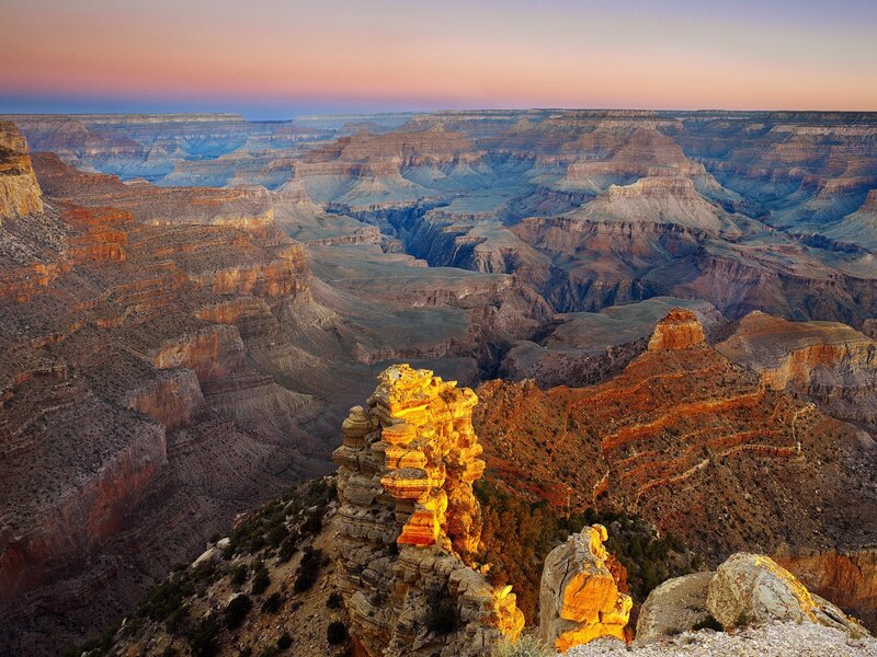 Grand Canyon Rock Formation — Orange