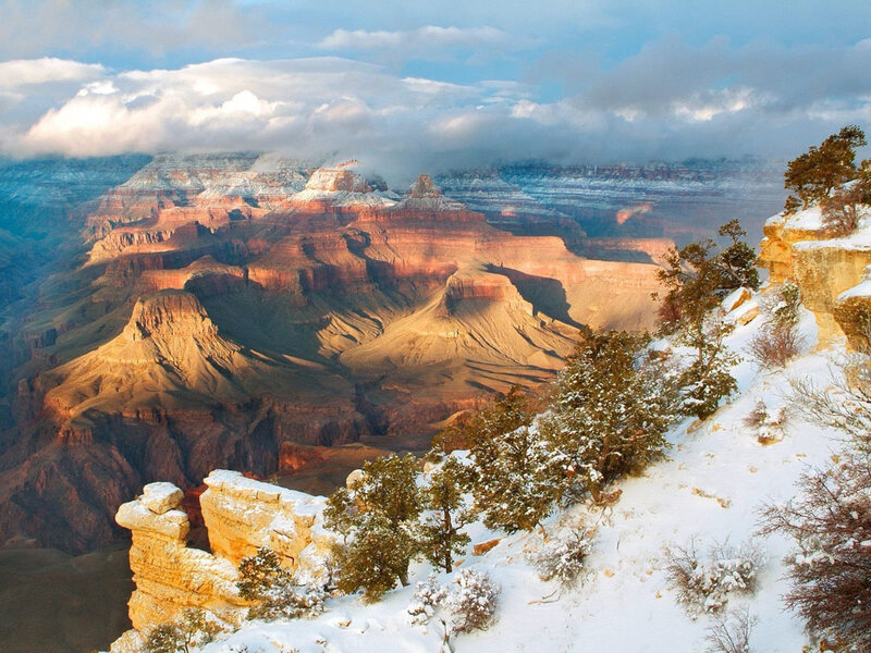 Grand Canyon snowscape