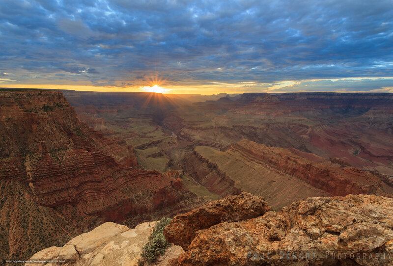 Grand Canyon Sunset — Blue, Dramatic