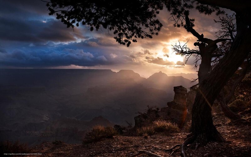Grand Canyon Sunset — Brown