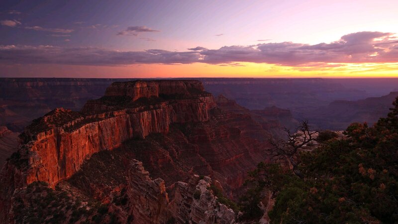 Grand Canyon Sunset — Purple