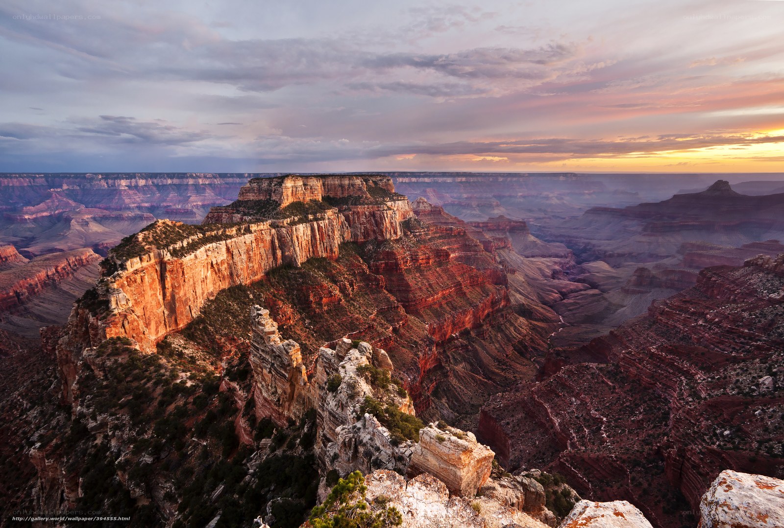 Grand Canyon sunset view
