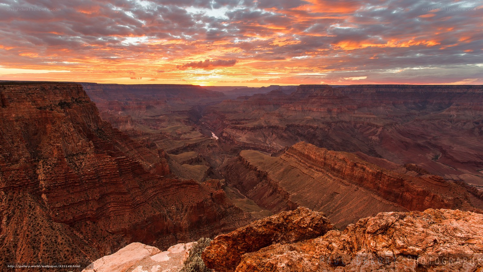 Grand Canyon sunset view