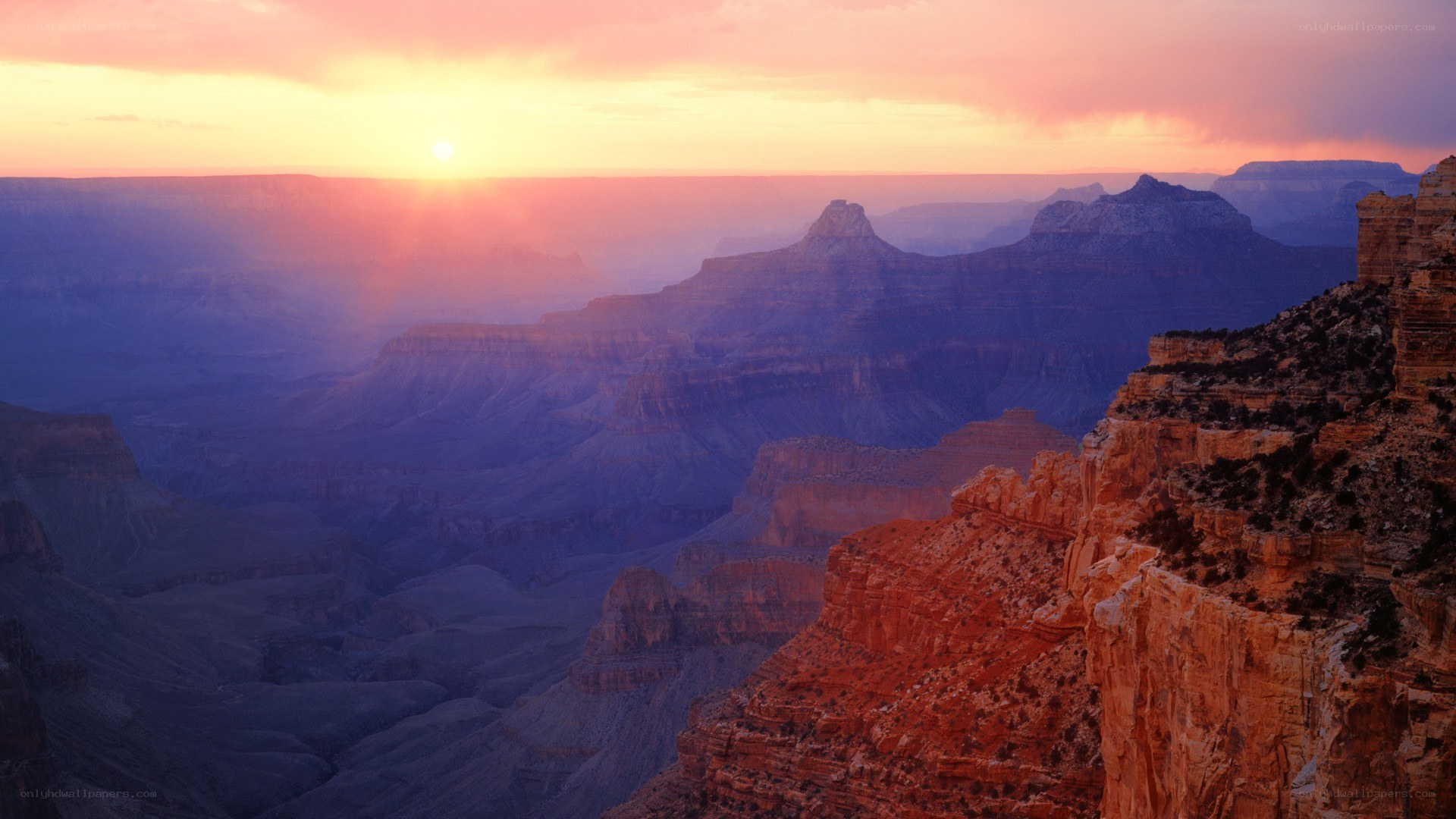 Grand Canyon sunset view