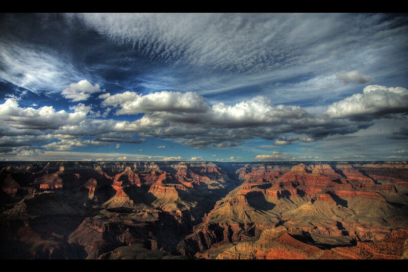 Grand Canyon under dramatic sky
