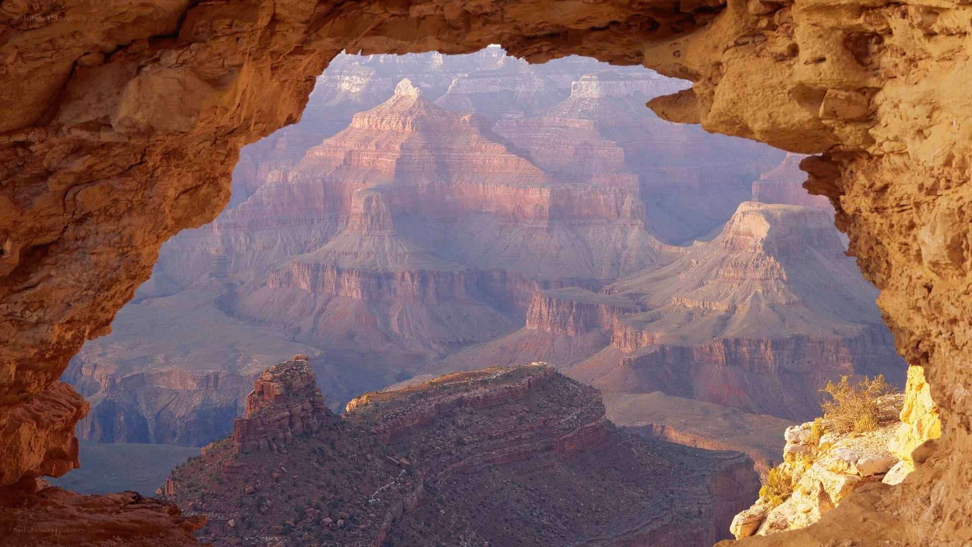 Grand Canyon view from cave
