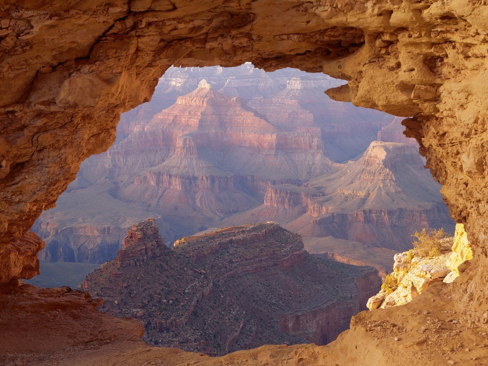 Grand Canyon view from cave