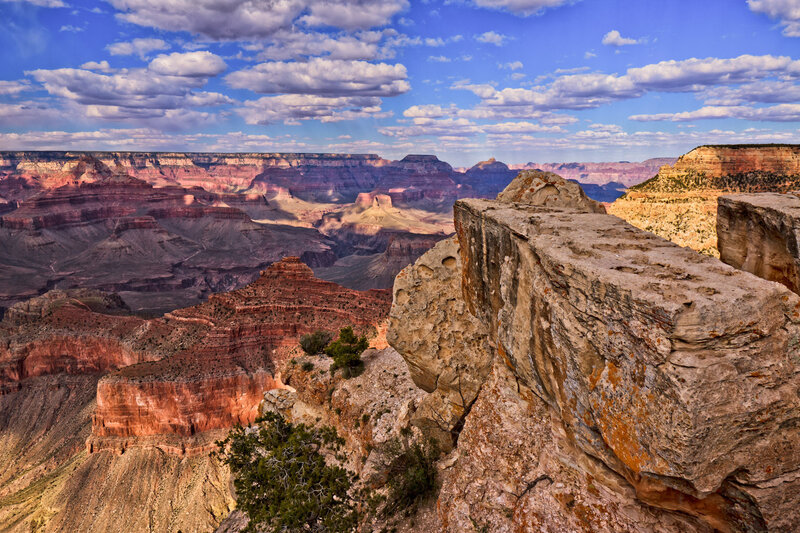 Grand Canyon Vista — Blue, Dramatic, Afternoon