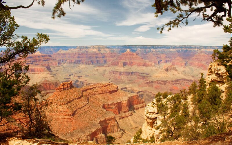 Grand Canyon vista from overlook
