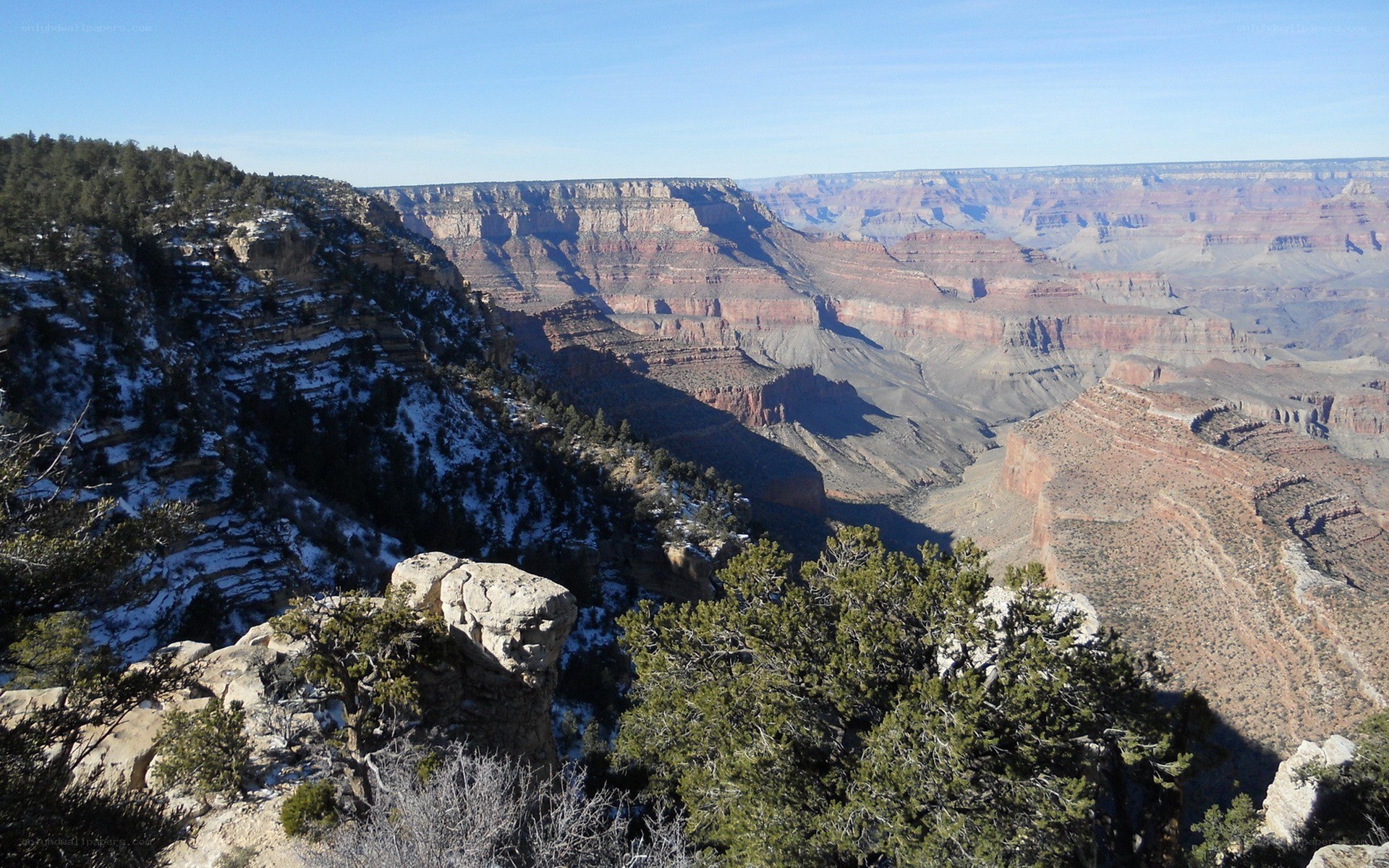 Grand Canyon winter view
