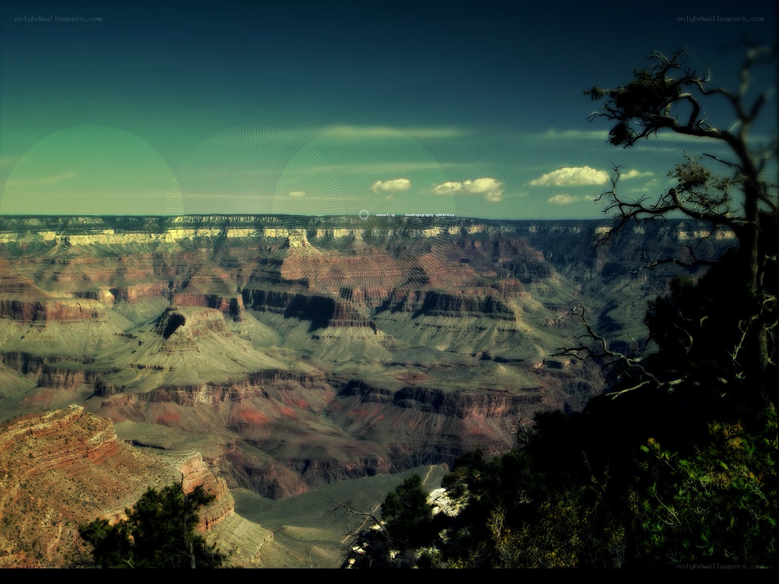 Grand Canyon with digital effects