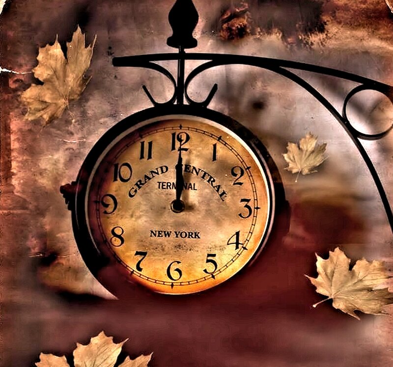 Grand Central Terminal Clock — Brown, Nostalgic