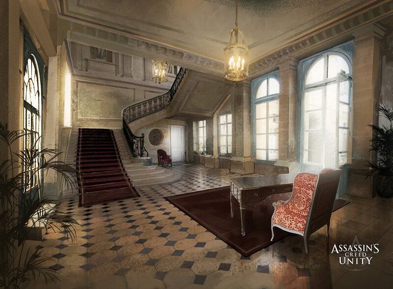 Grand Hall Interior — Beige