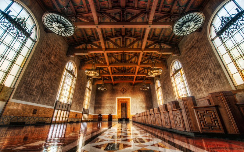 Grand Hall Interior — Brown
