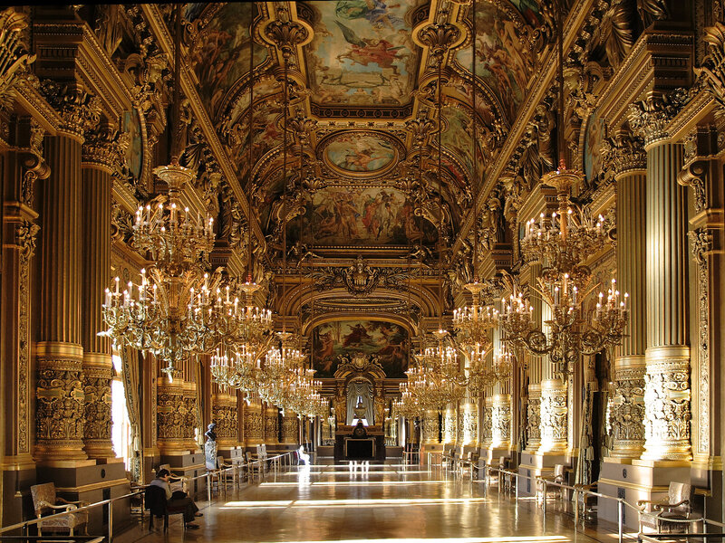 Grand Hall Interior — Gold, Opulent, Photograph